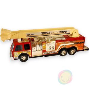 Vintage 1993 Tonka Fire Truck Engine No 5 Working Lights Large Steel Toy